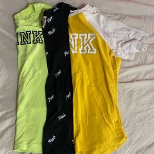 THREE VS/PINK Casual T-Shirts!!